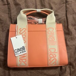 Cavalli Class Coral Tote Bag